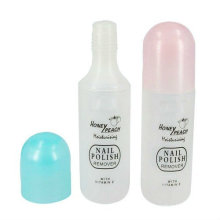Plastic Nail polish remover bottle/colorful cap